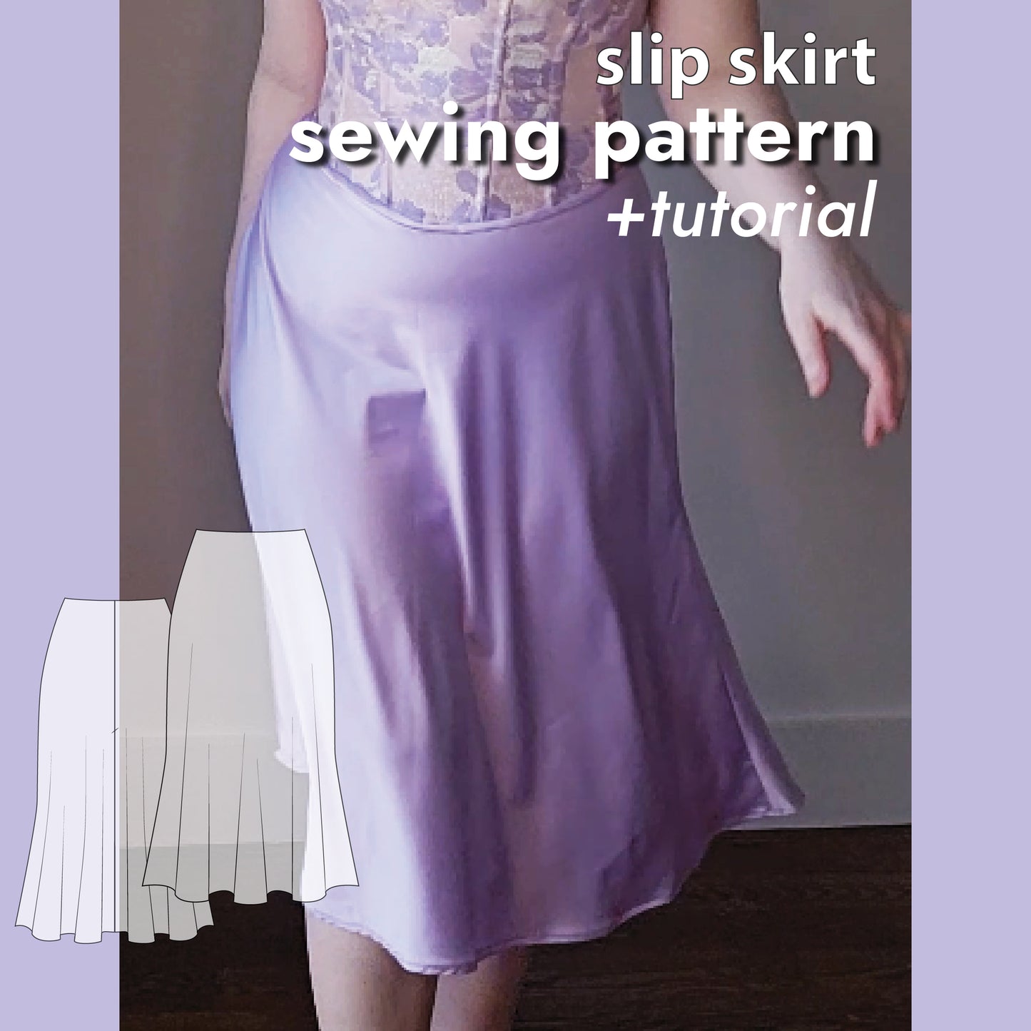 Celeste Midi Slip Skirt Sewing Pattern