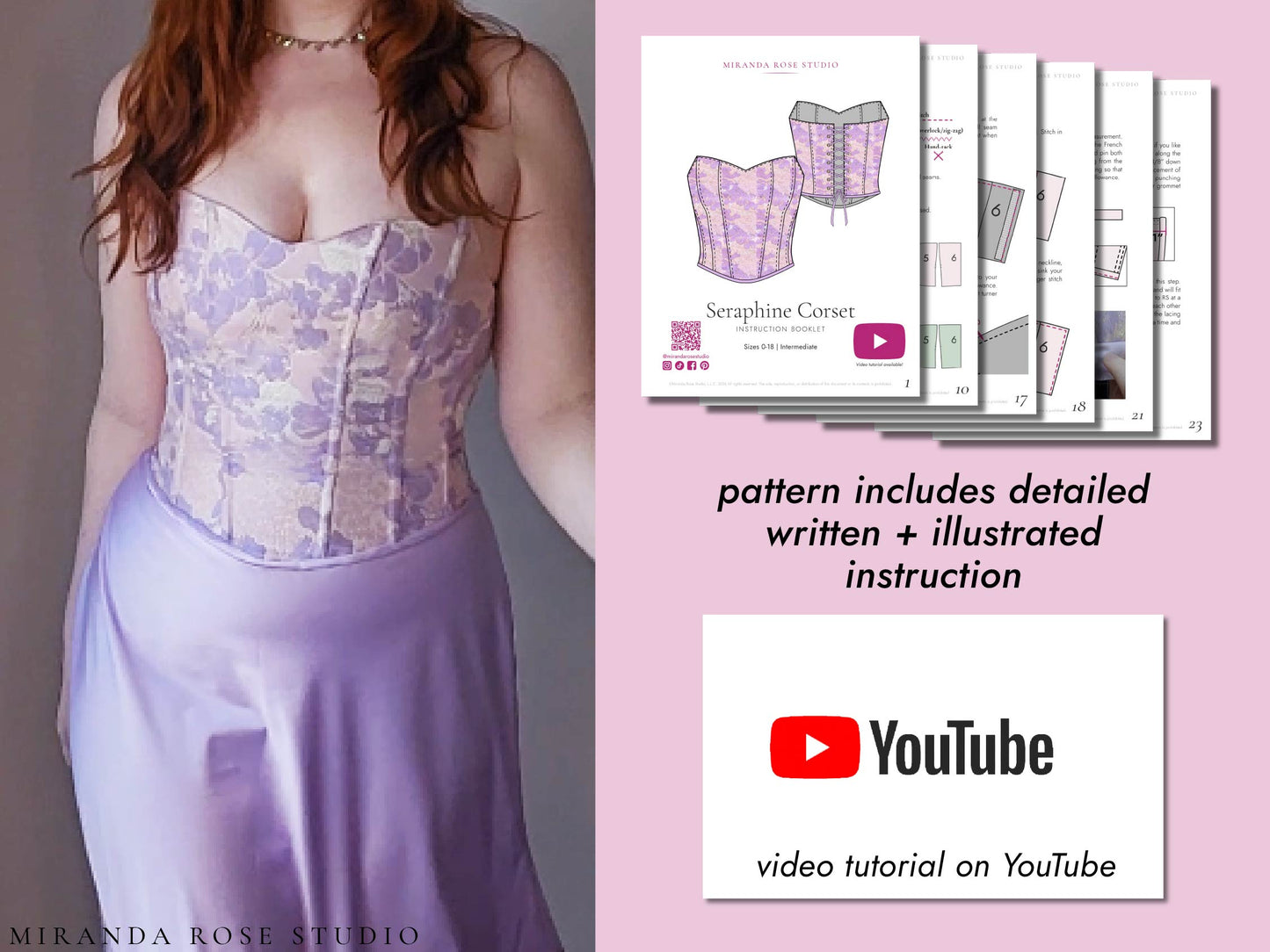 Seraphine Corset Sewing Pattern