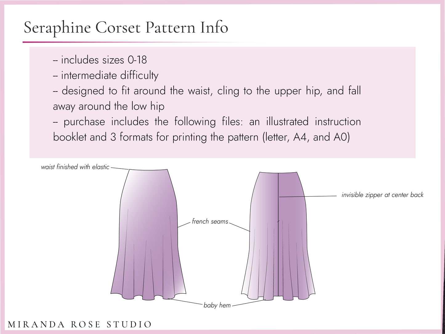 Celeste Midi Slip Skirt Sewing Pattern