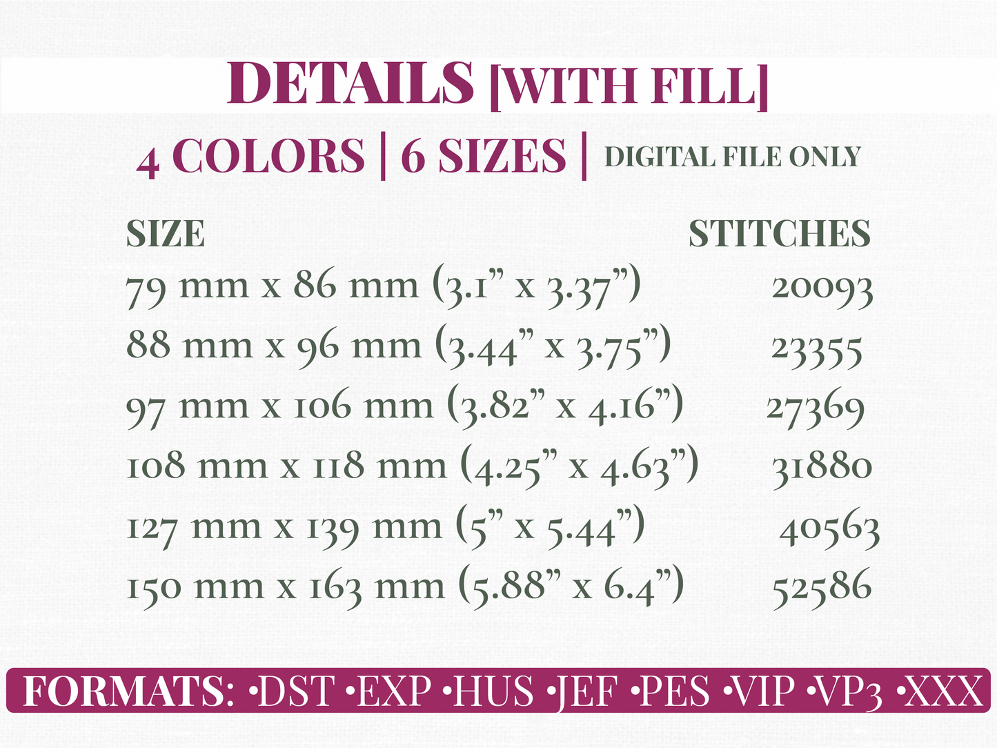 Vintage Heart Machine Embroidery Design | 2 Variants | 6 Sizes