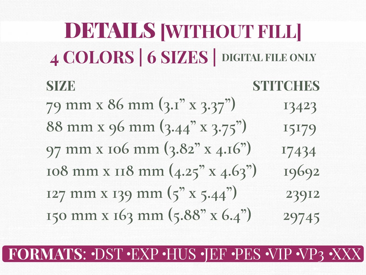 Vintage Heart Machine Embroidery Design | 2 Variants | 6 Sizes